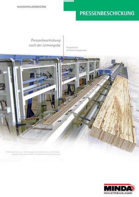 Pressenbeschickung nach der Leimangabe - minda.de
