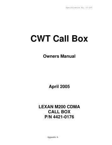 CWT Call Box - KORE Telematics