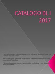 CATALOGO BL 2017
