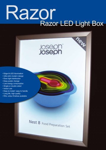 Razor LED Light Box - Katana Ultra Slim Light box