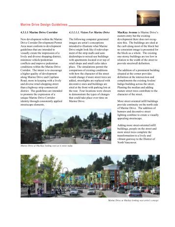 Marine Drive Design Guidelines - District of North Vancouver