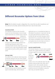 Different Resonator Options from Litron - Litron Lasers