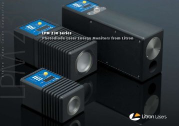 LPM 230 Series Photodiode Laser Energy Monitors ... - Litron Lasers