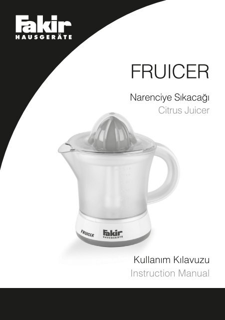 fruicer manual