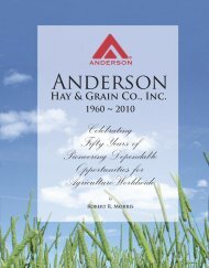 Anderson Hay Grain Book 50th Anniversary