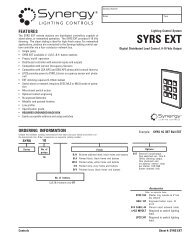 SYRS EXT.pmd - Synergy Lighting Controls