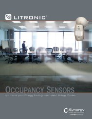 Litronic® occupancy sensors - Synergy Lighting Controls