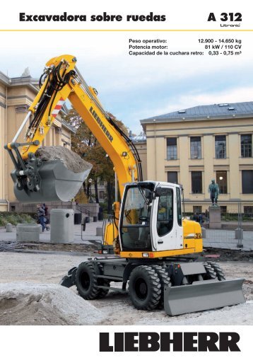 A 312 Excavadora sobre ruedas