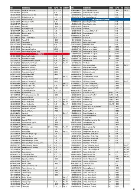 VertriebsArena Sportkatalog 17/18