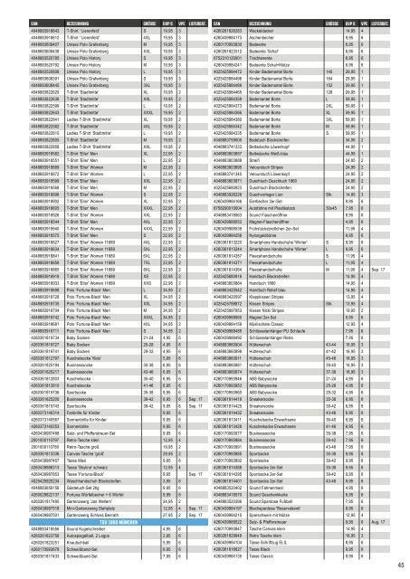 VertriebsArena Sportkatalog 17/18