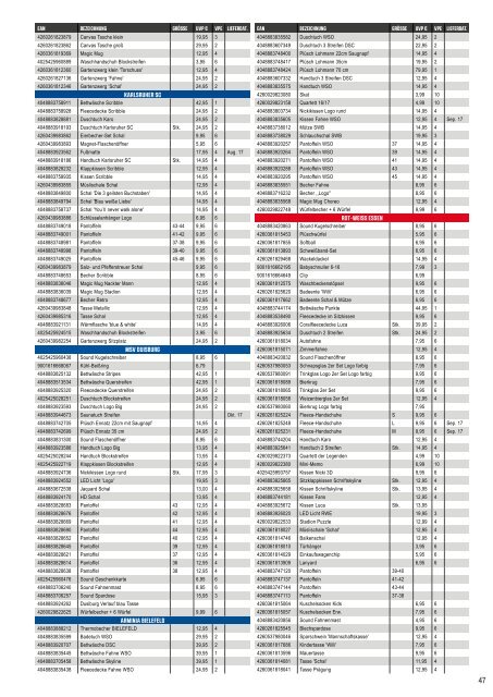 VertriebsArena Sportkatalog 17/18