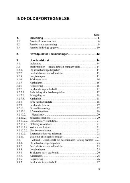 Betænkning afgivet af Industriministeriets Selskabsretspanel ...