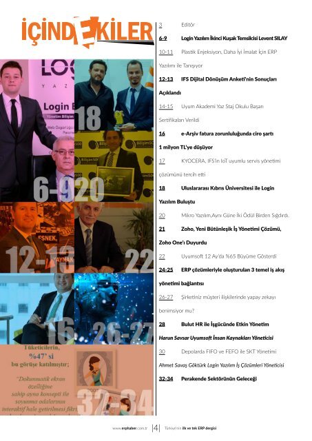 ERP HABER Dergisi Ağustos 2017 Sayısı