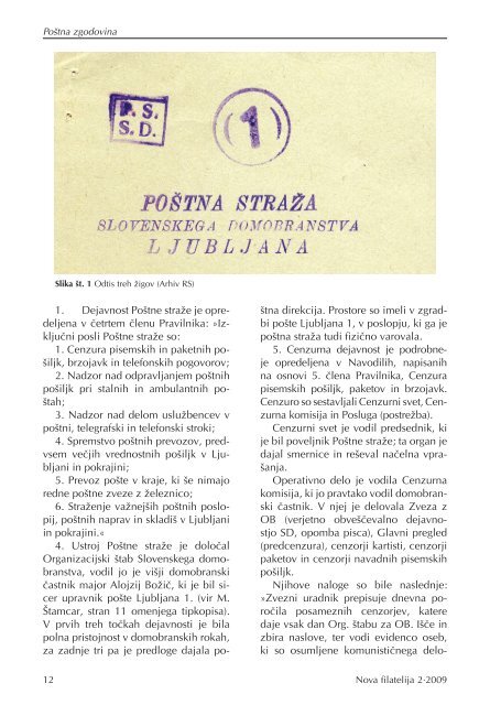 NOVA FILATELIJA - Filatelistična zveza Slovenije