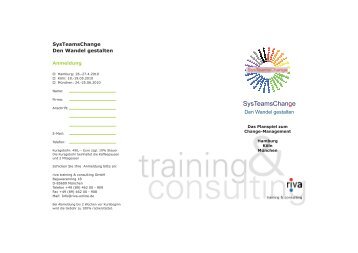 SysTeamsChan e - riva training & consulting GmbH