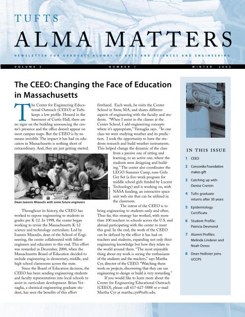 alma matters alma matters - Office of Graduate Studies - Tufts ...