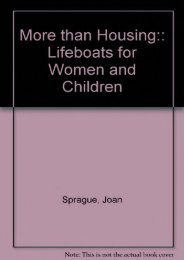  Read PDF More than Housing:: Lifeboats for Women and Children -  Best book - By Joan Sprague