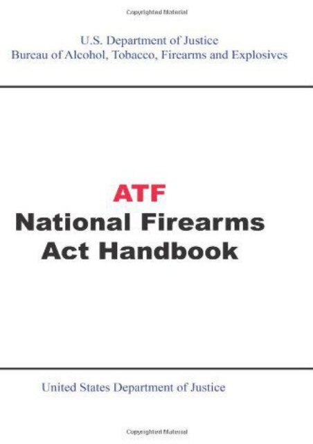 Full Download ATF National Firearms Act Handbook -  Populer ebook - By 