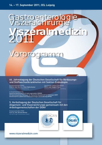 DGVS Programm als pdf - Viszeralmedizin 2012