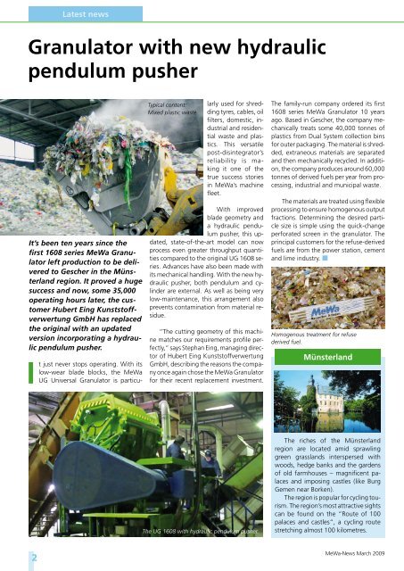 Outstanding biomass treatment with the QZ - MeWa Recycling ...