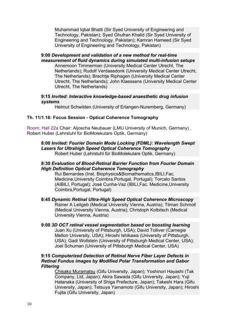 11th International Congress of the IUPESM - Medical Physics and ...