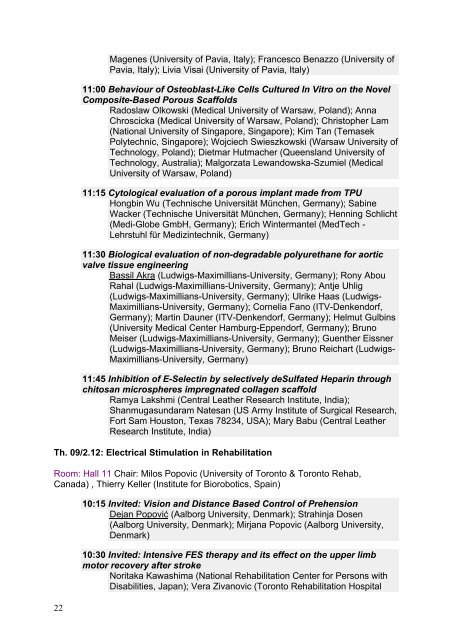 11th International Congress of the IUPESM - Medical Physics and ...