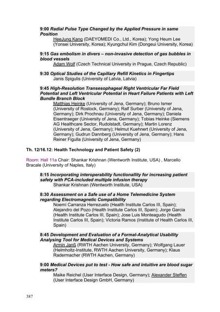 11th International Congress of the IUPESM - Medical Physics and ...