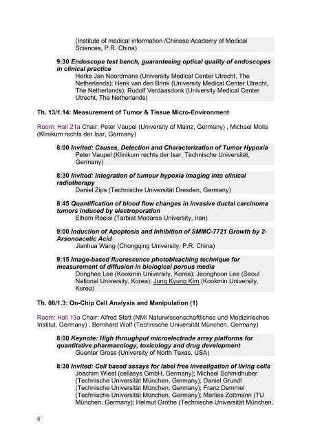 11th International Congress of the IUPESM - Medical Physics and ...