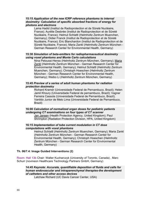 11th International Congress of the IUPESM - Medical Physics and ...