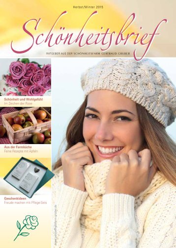 Gertraud Gruber Schoenheitsbrief Herbst/Winter 2015