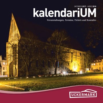 kalendariUM Oktober 2017 - März 2018