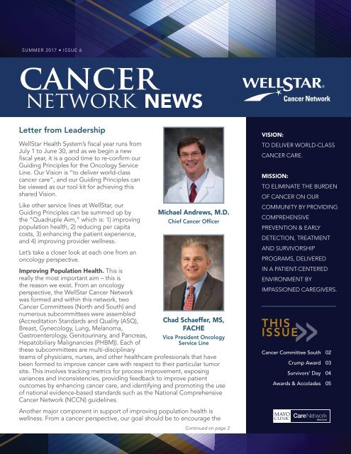 Cancer Network News_Summer 2017