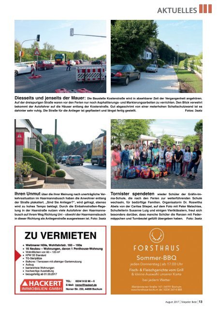 Stiepeler Bote 254 – August 2017