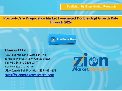 Global Point-of-Care Diagnostics Market, 2016–2024