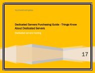 Dedicated Servers Purchasing Guide - Things Know About Dedicated Servers