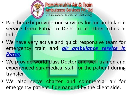 Rescue Medical Air Ambulance Service from Patna to Delhi