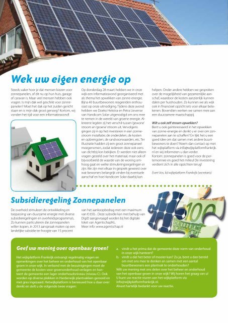 Frankrijk Wijkkrant juni 2013
