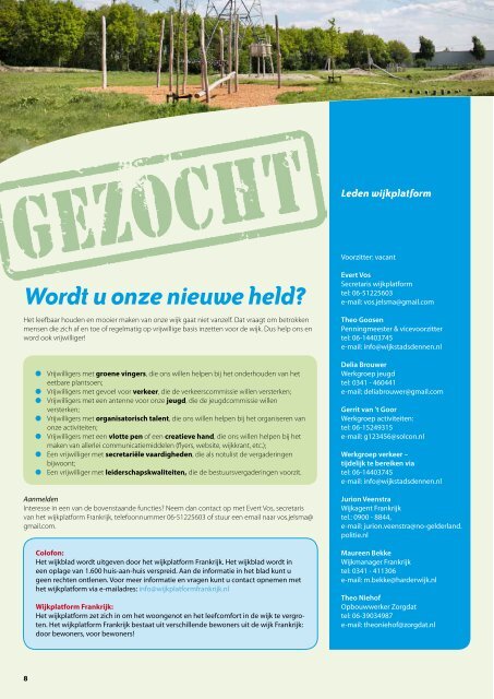 Frankrijk Wijkkrant september 2013