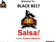 Black Belt Salsa Student Manual