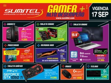 Catálogo de Tecnología Gamer SUMITEL Vig17Sep2017