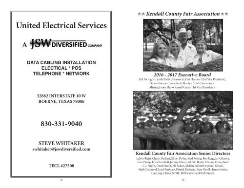 112th Kendall County Fair Catalog