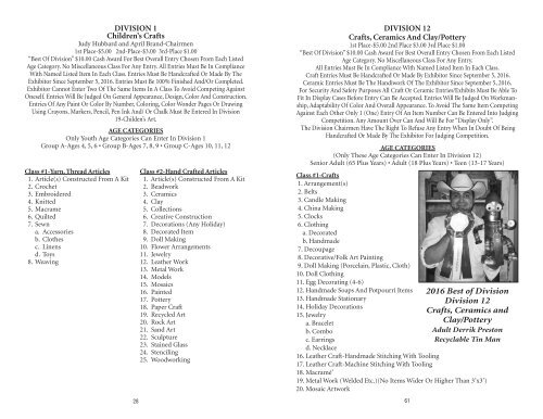 112th Kendall County Fair Catalog