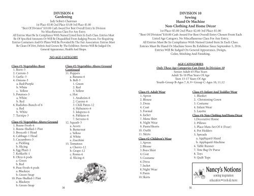 112th Kendall County Fair Catalog