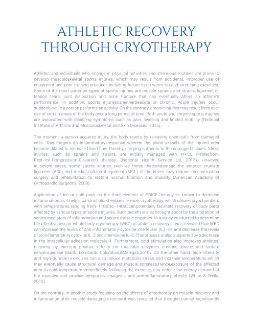 BROCHURE Scientific-Studies-Cryotherapy