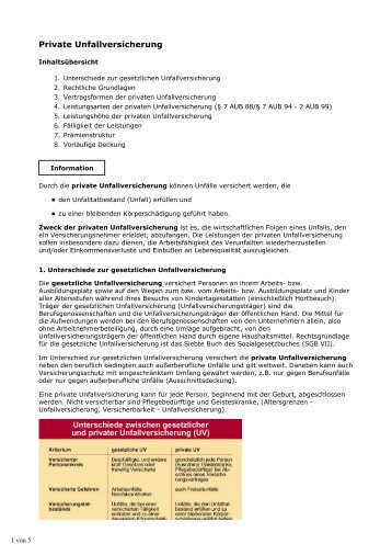 Private Unfallversicherung - Rexin Versicherungsmakler GmbH