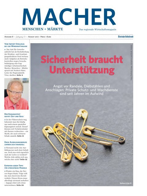 Macher Menschen Markte Ausgabe 8 August 17