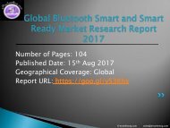 Global Bluetooth Smart and Smart Ready Market Size, Status and Forecast 2022