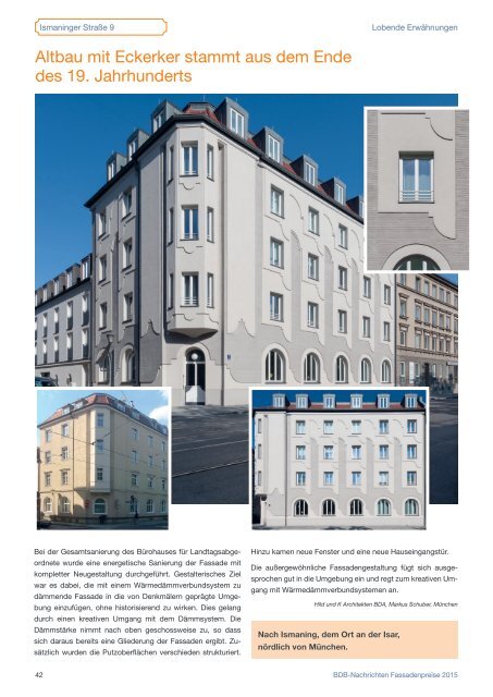 Spezial Fassadenpreise 2015