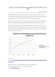 Global Di-Tert-Butylhydroquinone Market Worth $ 56 Million by 2019