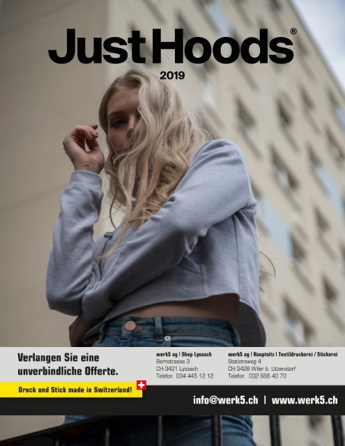 Just Hoods - werk5 Kollektion 2019